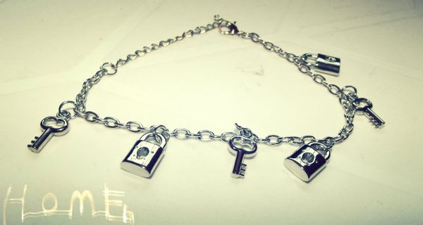 Pulseira cadeado Prateado