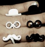 Anel duplo Senhor bigode